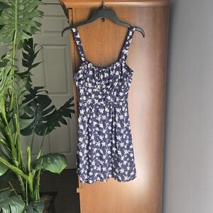 Trixxi Navy Blue Floral Mini Dress